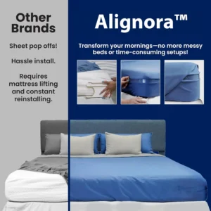 🔥 Flash Sale 70% OFF 🛏️ Alignora™ No-Slip Sheet Lock Holders (4PCs) 🔗 Stops Slipping Instantly