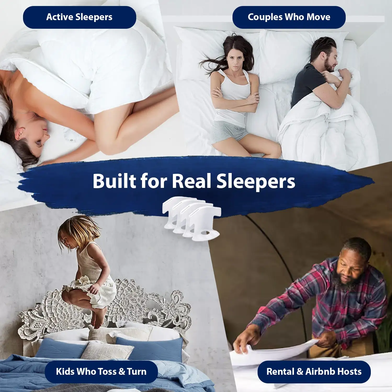 🔥 Flash Sale 70% OFF 🛏️ Alignora™ No-Slip Sheet Lock Holders (4PCs) 🔗 Stops Slipping Instantly