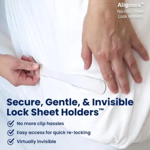 🔥 Flash Sale 70% OFF 🛏️ Alignora™ No-Slip Sheet Lock Holders (4PCs) 🔗 Stops Slipping Instantly